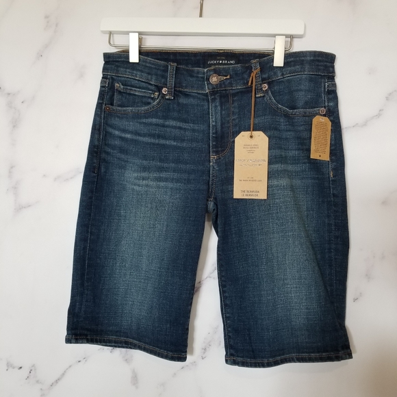 New LUCKY BRAND The Bermuda Jeans Shorts - Picture 1 of 7